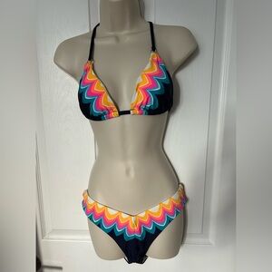 Sunshine 79 Colorful Chevron Bikini Set